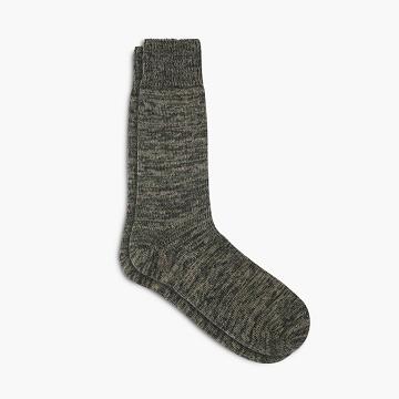 Thursday Sodello Marled Cotton Men's Socks Olive | AU254LIS