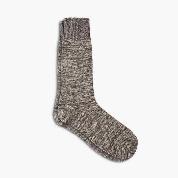 Thursday Sodello Marled Cotton Men's Socks Brown | AU256JPQ