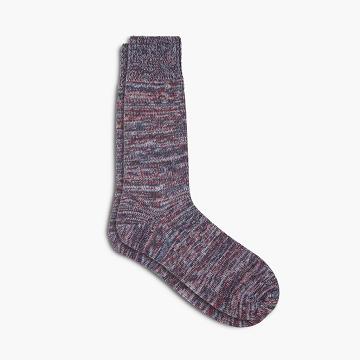 Thursday Sodello Marled Cotton Men's Socks Purple | AU257HAP