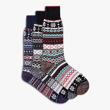 Thursday Sodello Norwegian Cotton 3-Pack Men's Socks Multicolor | AU252XYU