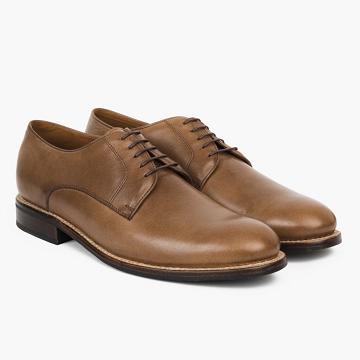 Thursday Statesman Leather Men's Dress Shoes Brown | AU33YXF